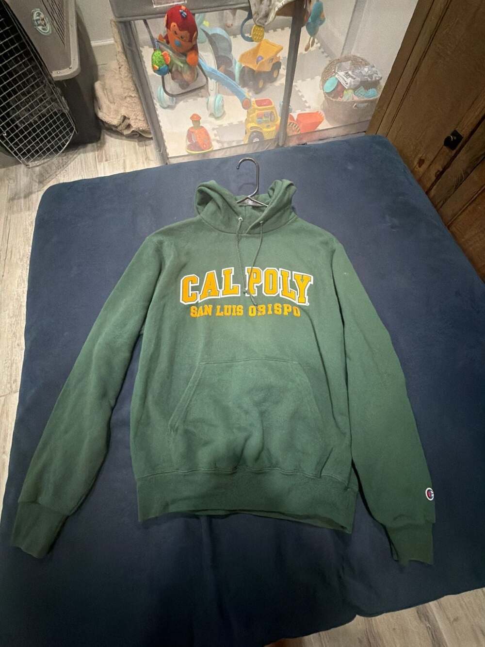 Champion Cal Poly San Luis Obispo Green Hoodie Sweatshirt